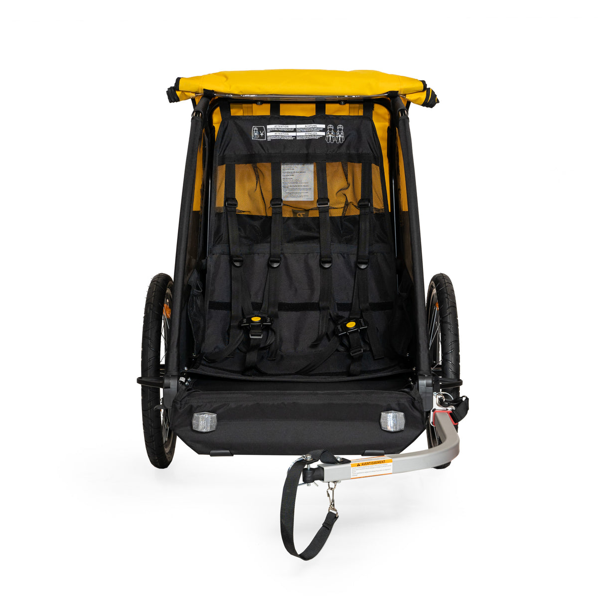 Burley Bee Double Kid Bike Trailer interior