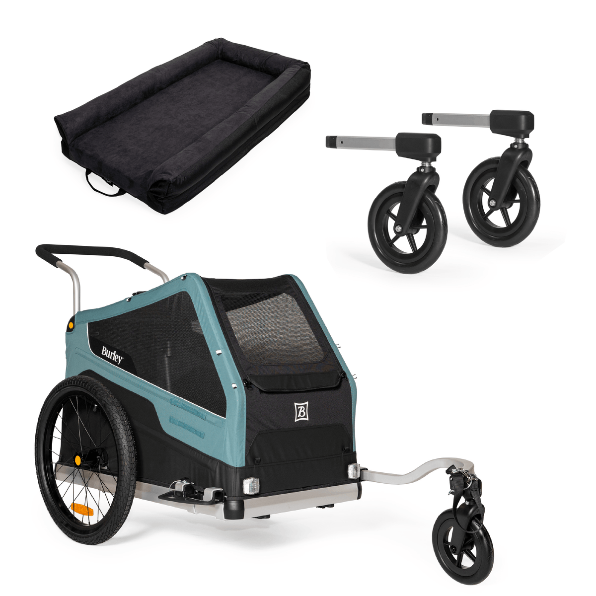 Burley Bark Ranger® XL Dog Bike Trailer | Stroller Bundle - Burley Pet Trailer