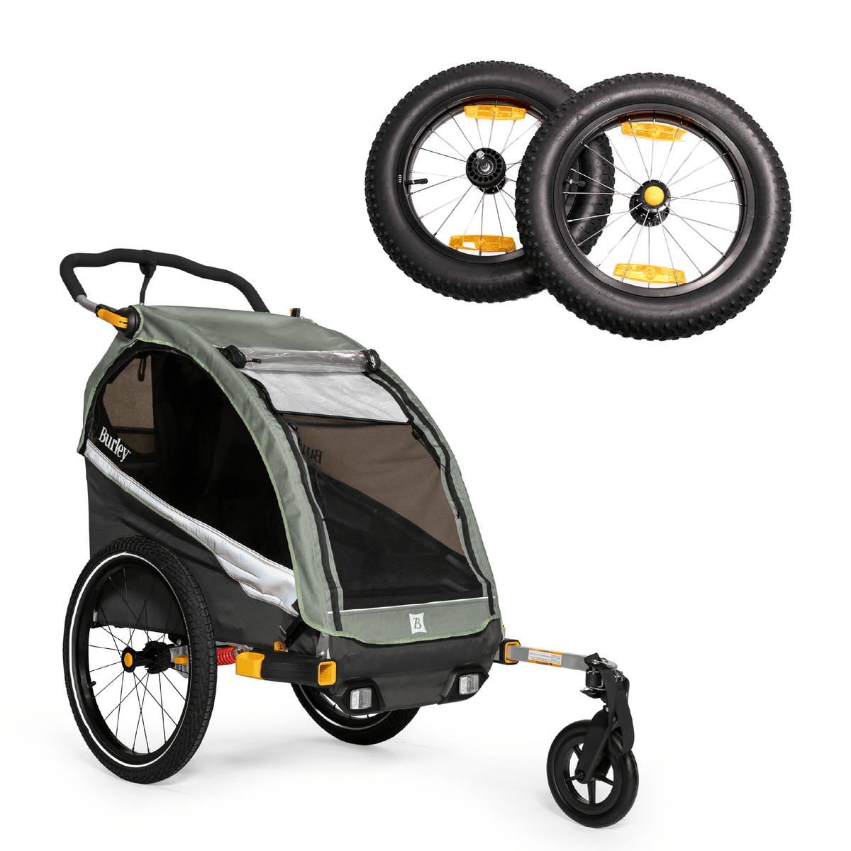 Burley D'Lite™ X Kid Bike Trailer | Off-Road Bundle (Single) - Burley Kid Bike Trailer