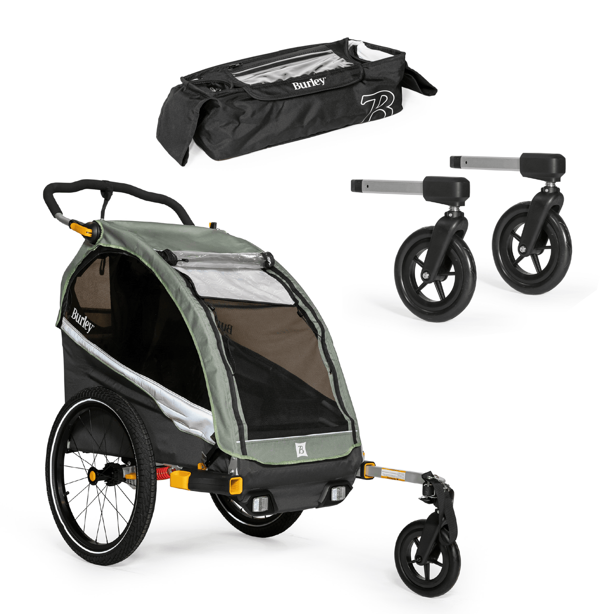 Burley D'Lite™ X Kid Bike Trailer | Stroller Bundle (Single) - Burley Kid Bike Trailer