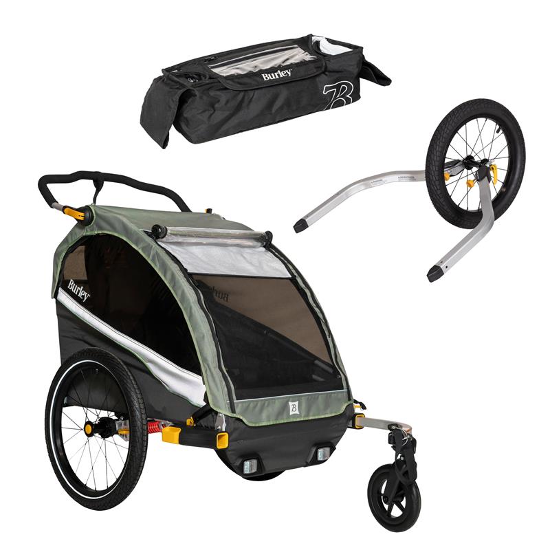 D'Lite™ X Kid Bike Trailer Jogger Bundle Burley