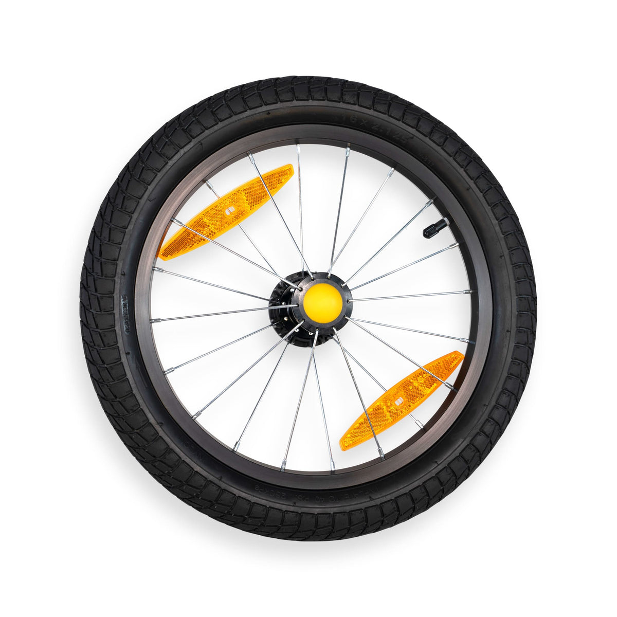 Burley 16" Push Button Wheel w/ Brake Hub, Hopper Replacement Parts