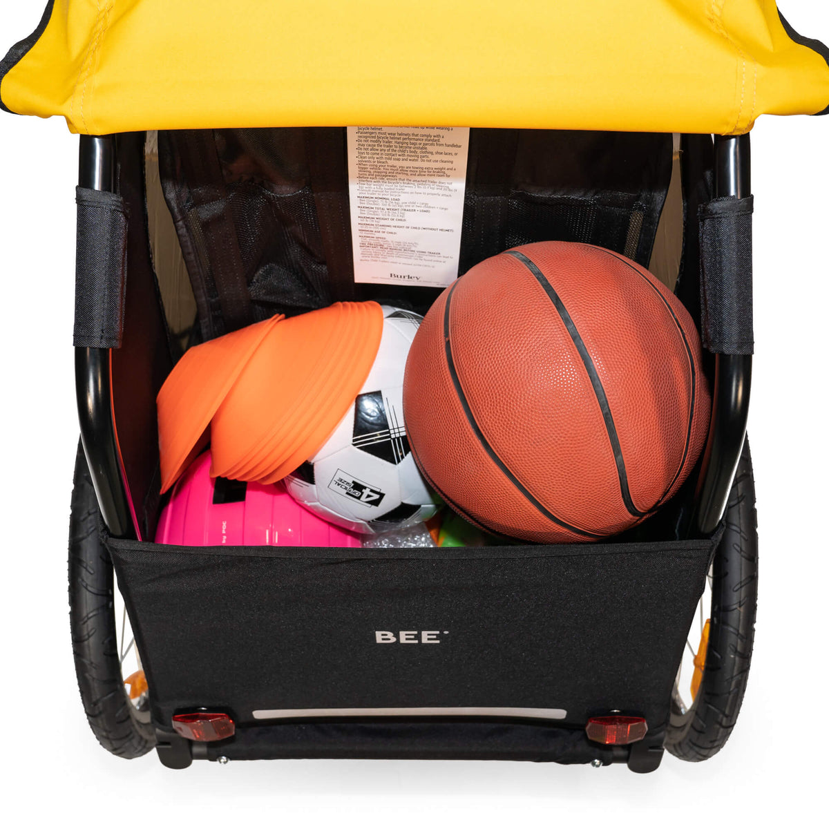 Burley Bee® Bike Trailer - Safe and Comfortable for Kids - Burley Kid Bike Trailer