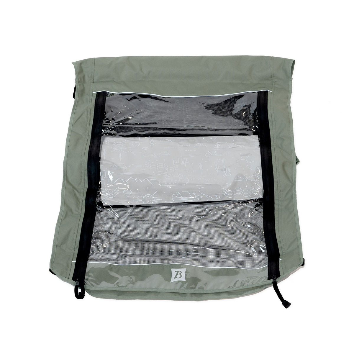 Burley Cover, D'Lite X Double, Sage Green Replacement Parts