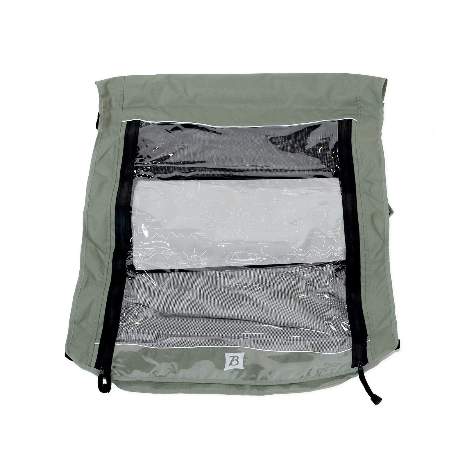 Burley Cover, D'Lite X Double, Sage Green Replacement Parts