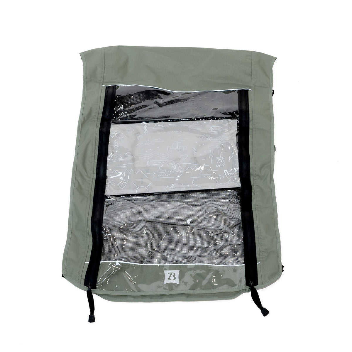 Burley Cover - D'Lite X Single, Sage Green Replacement Parts