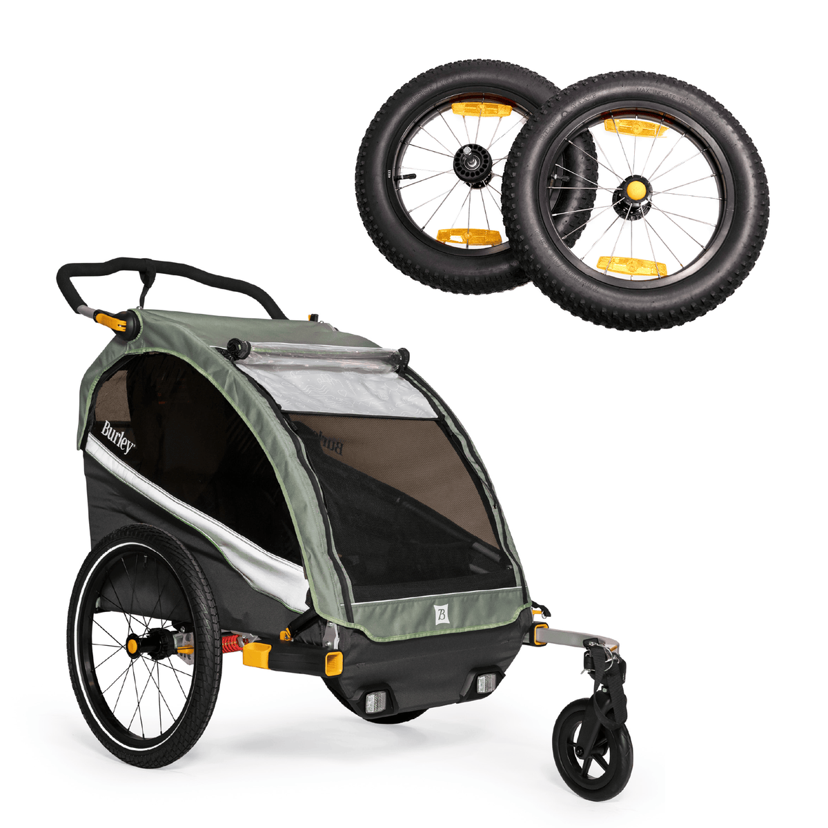 Burley D'Lite™ X Kid Bike Trailer | Off-Road Bundle - Burley Kid Bike Trailer