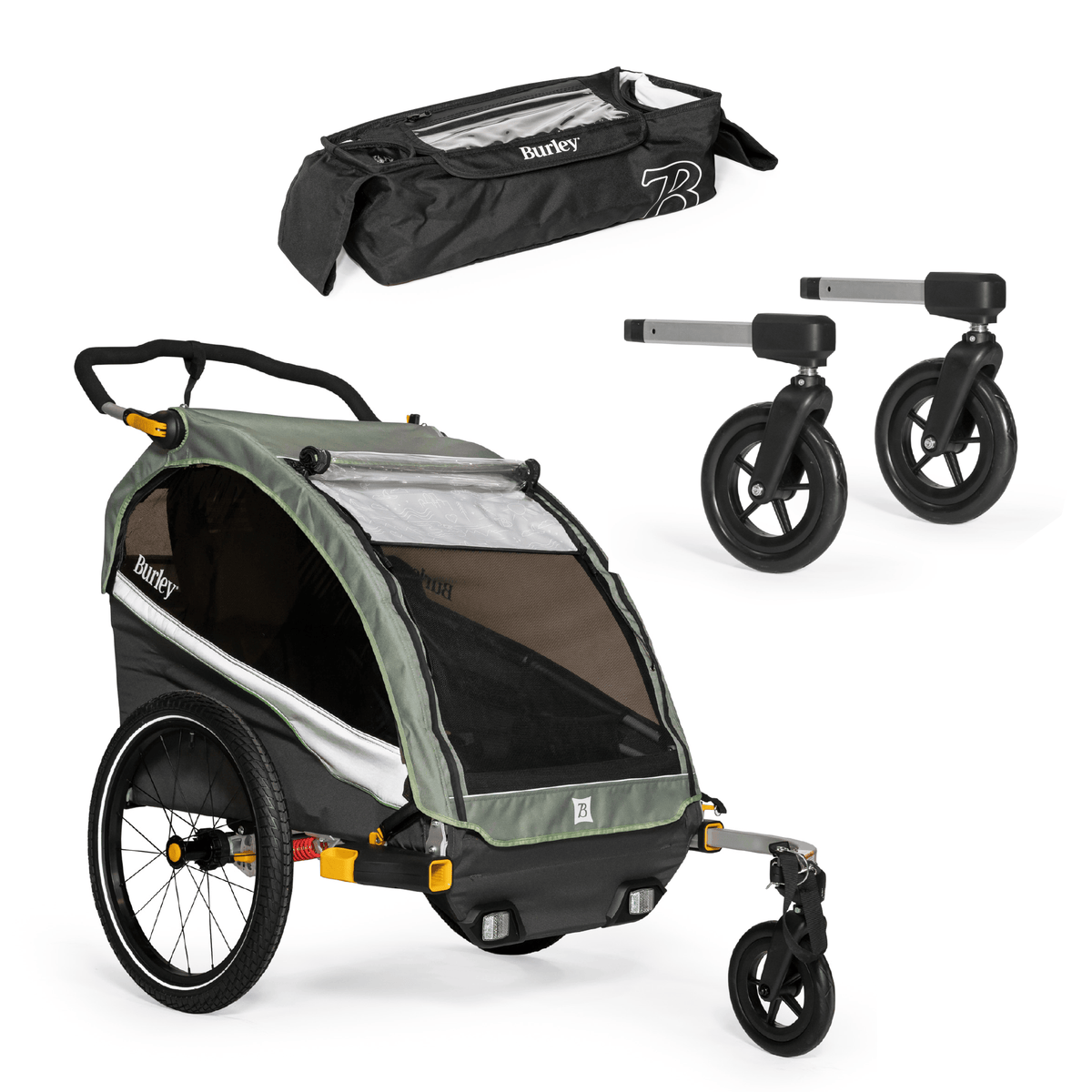 Burley D'Lite™ X - Kid Bike Trailer | Stroller Bundle - Burley Kid Bike Trailer