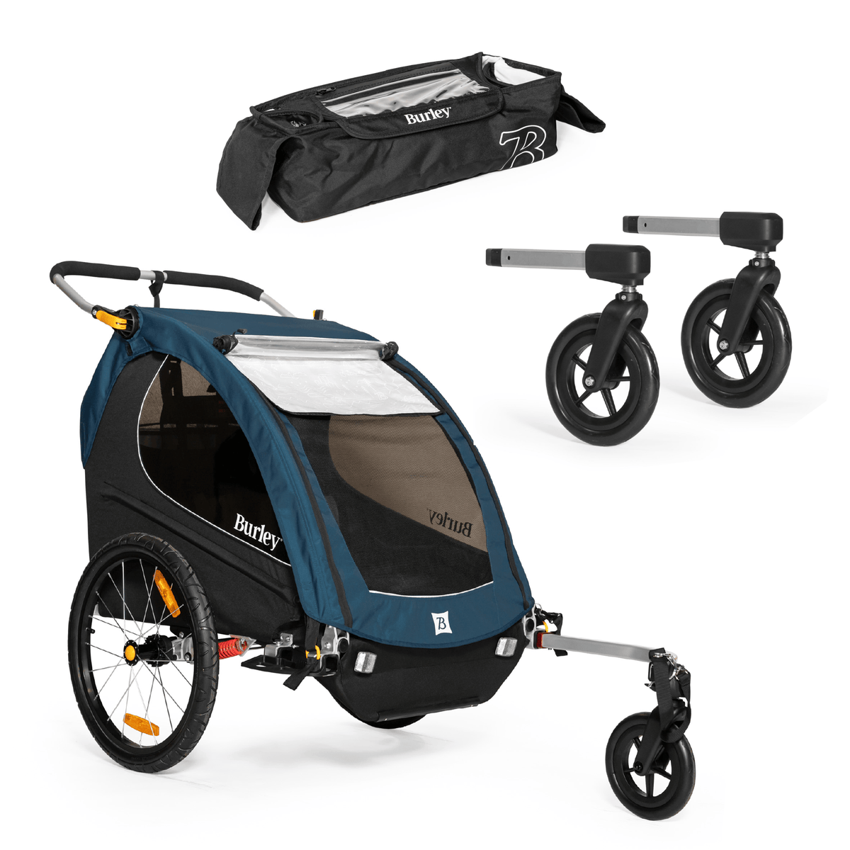 Burley Encore® X Kid Bike Trailer | Stroller Bundle - Burley Kid Bike Trailer