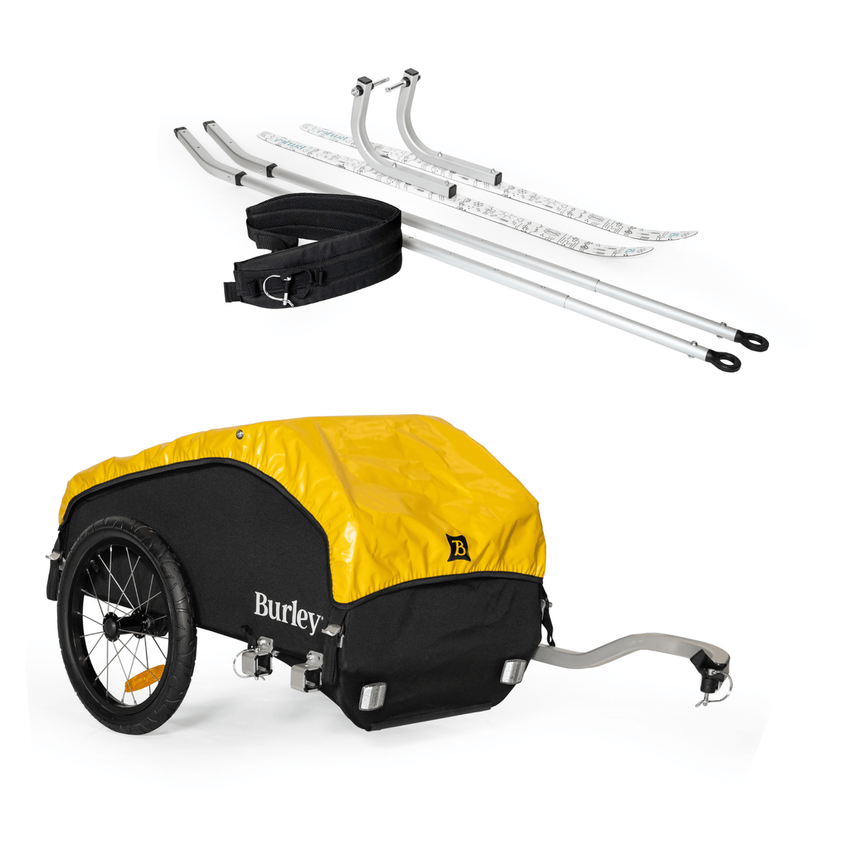 Burley Nomad™ Bike Cargo Trailer | Ski Bundle - Burley Cargo Trailer