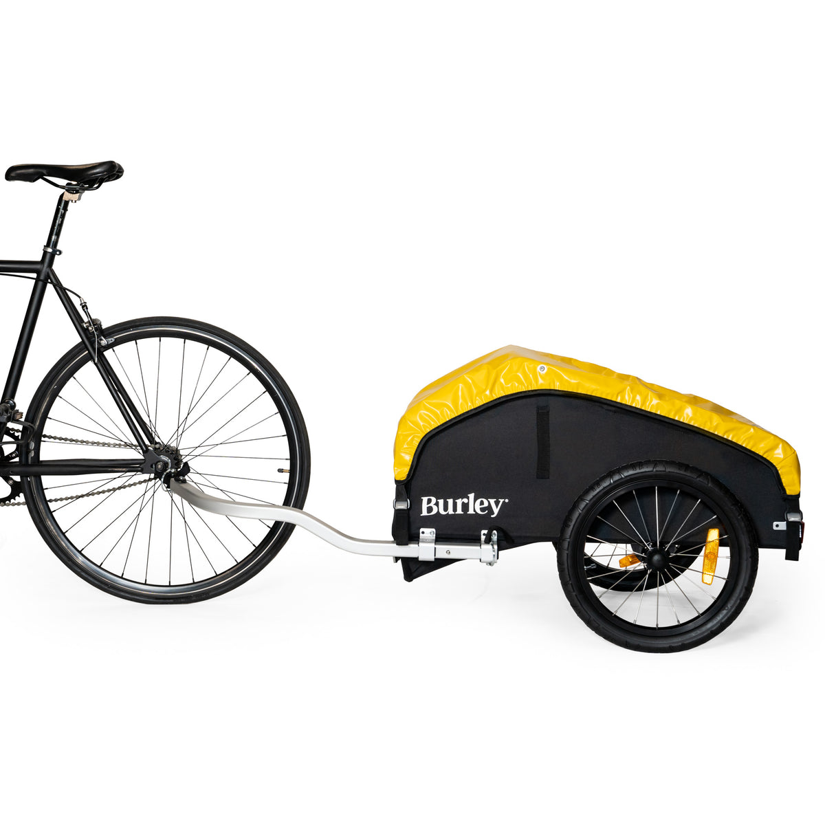 Burley Nomad Trailer Attached to Bike