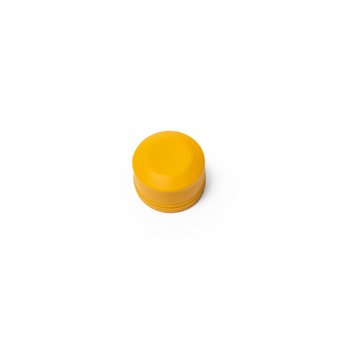 Dust Cap for Push Button Wheels, Yellow, Flat