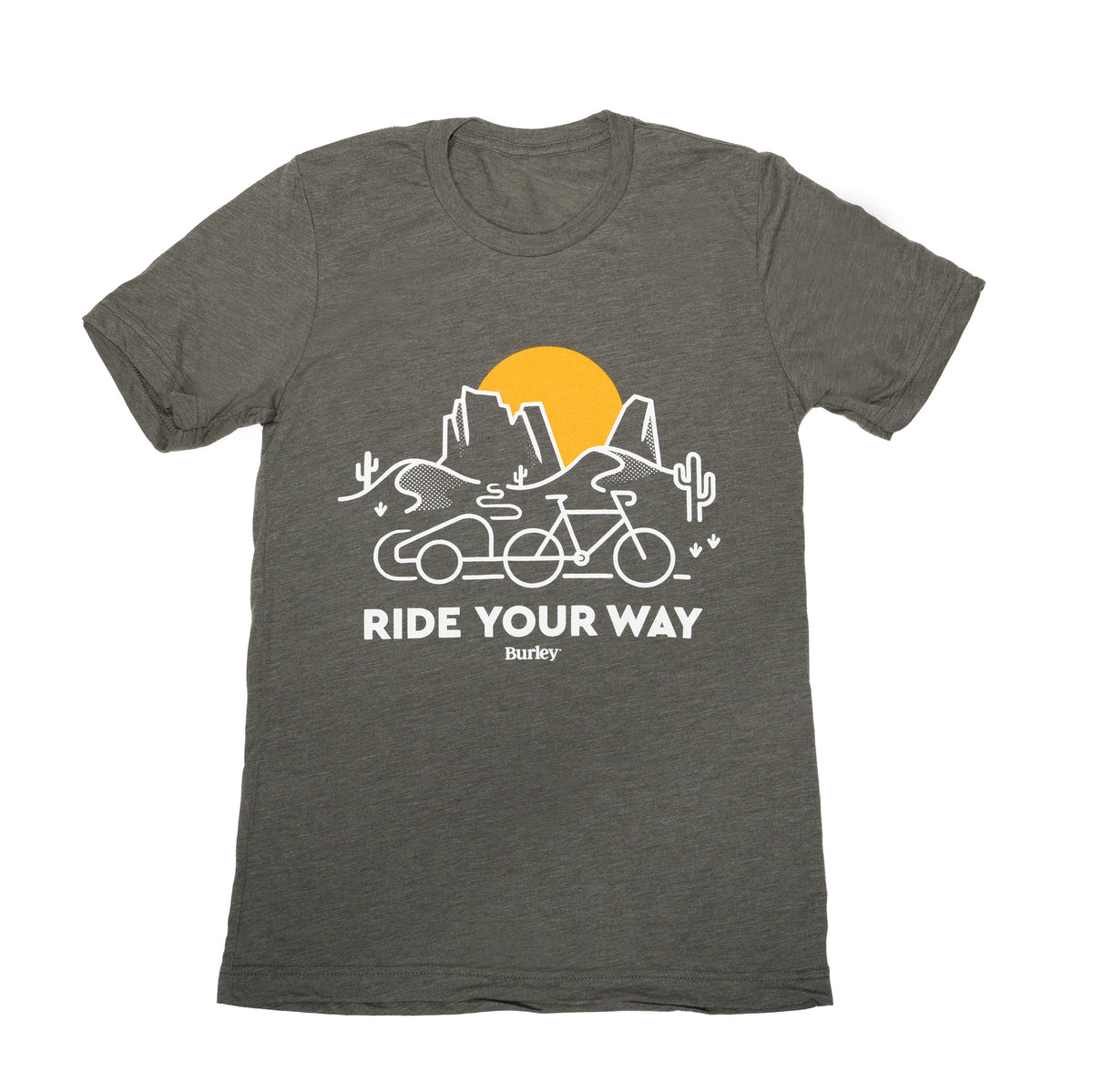 Burley Ride Your Way Shirt, Cargo Trailer, Green