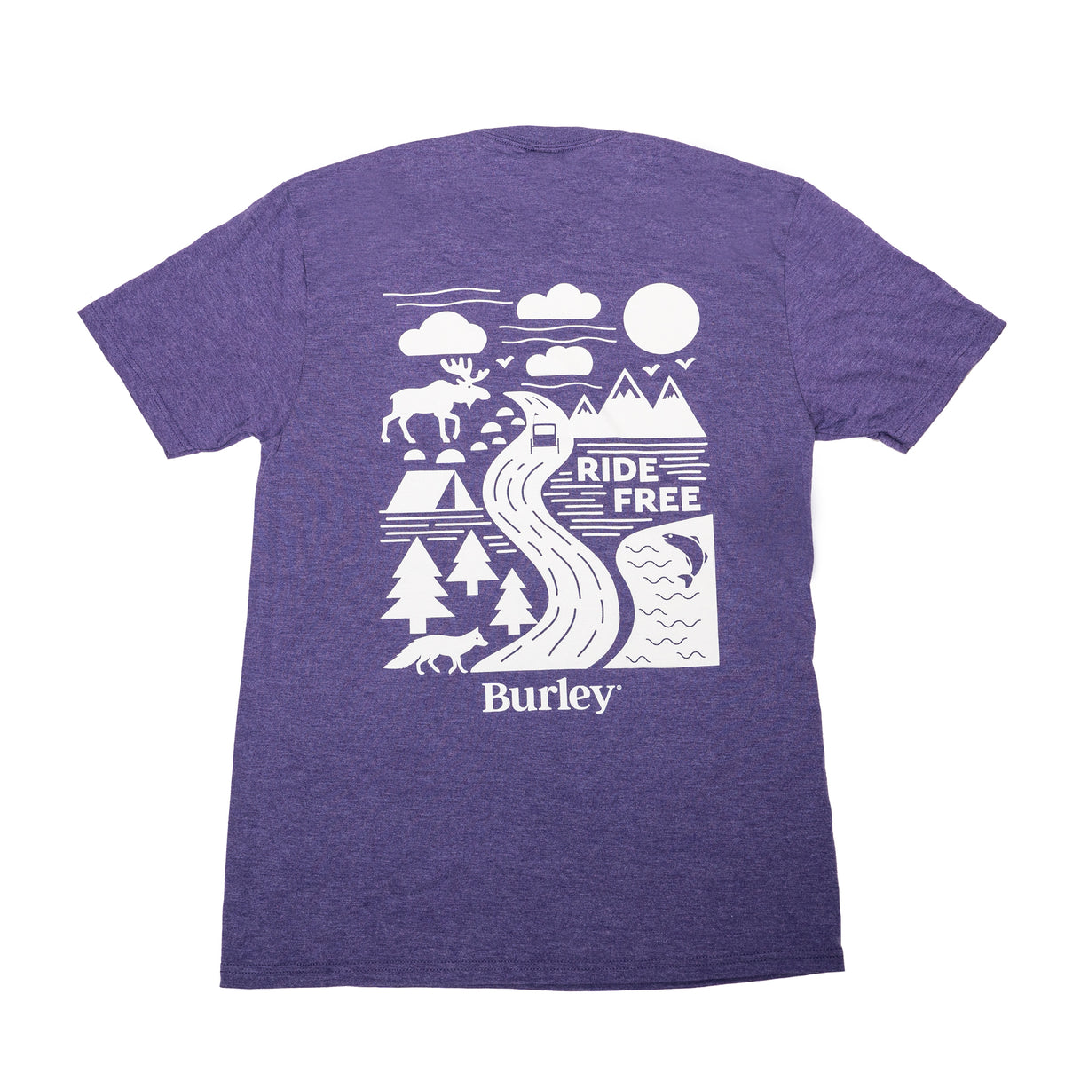 Burley Ride Free Shirt, Purple
