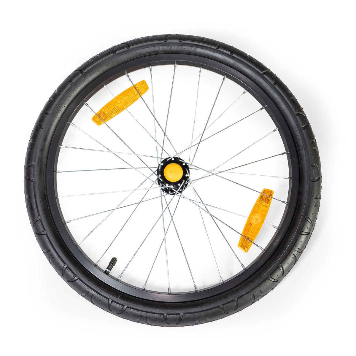 Burley 20" Wheel w/ Axle, Bee Replacement Parts