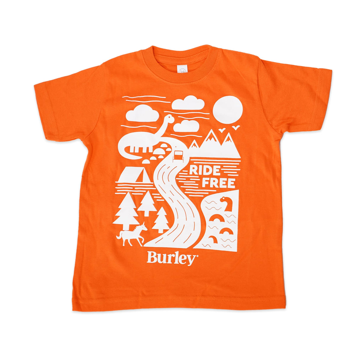 Burley Burley Ride Free Toddler Shirt, Orange Apparel