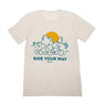 Burley Burley Ride Your Way Shirt, Cargo Trailer, Oatmeal Apparel