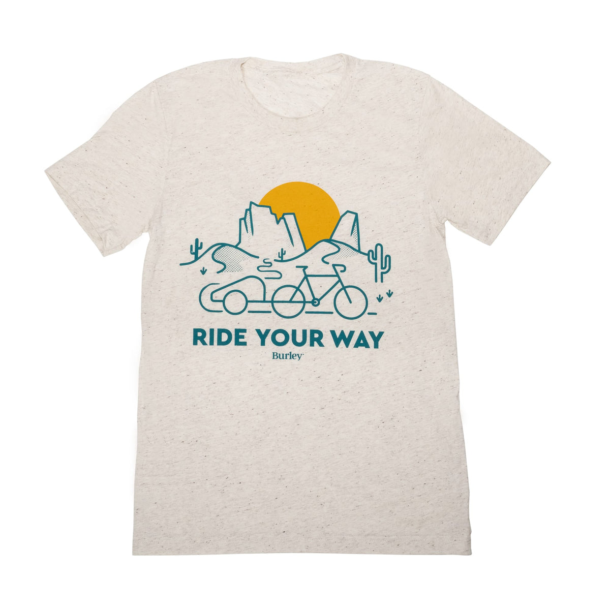 Burley Burley Ride Your Way Shirt, Cargo Trailer, Oatmeal Apparel
