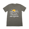 Burley Burley Ride Your Way Shirt, Kid Trailer, Green Apparel