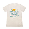 Burley Burley Ride Your Way Shirt, Kid Trailer, Oatmeal Apparel