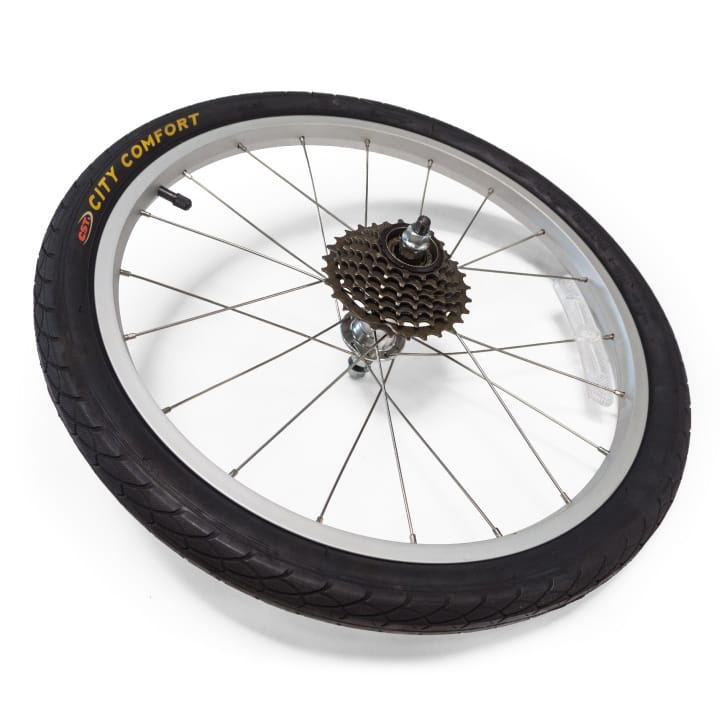 Burley Rear Wheel with Cassette, Piccolo Replacement Parts