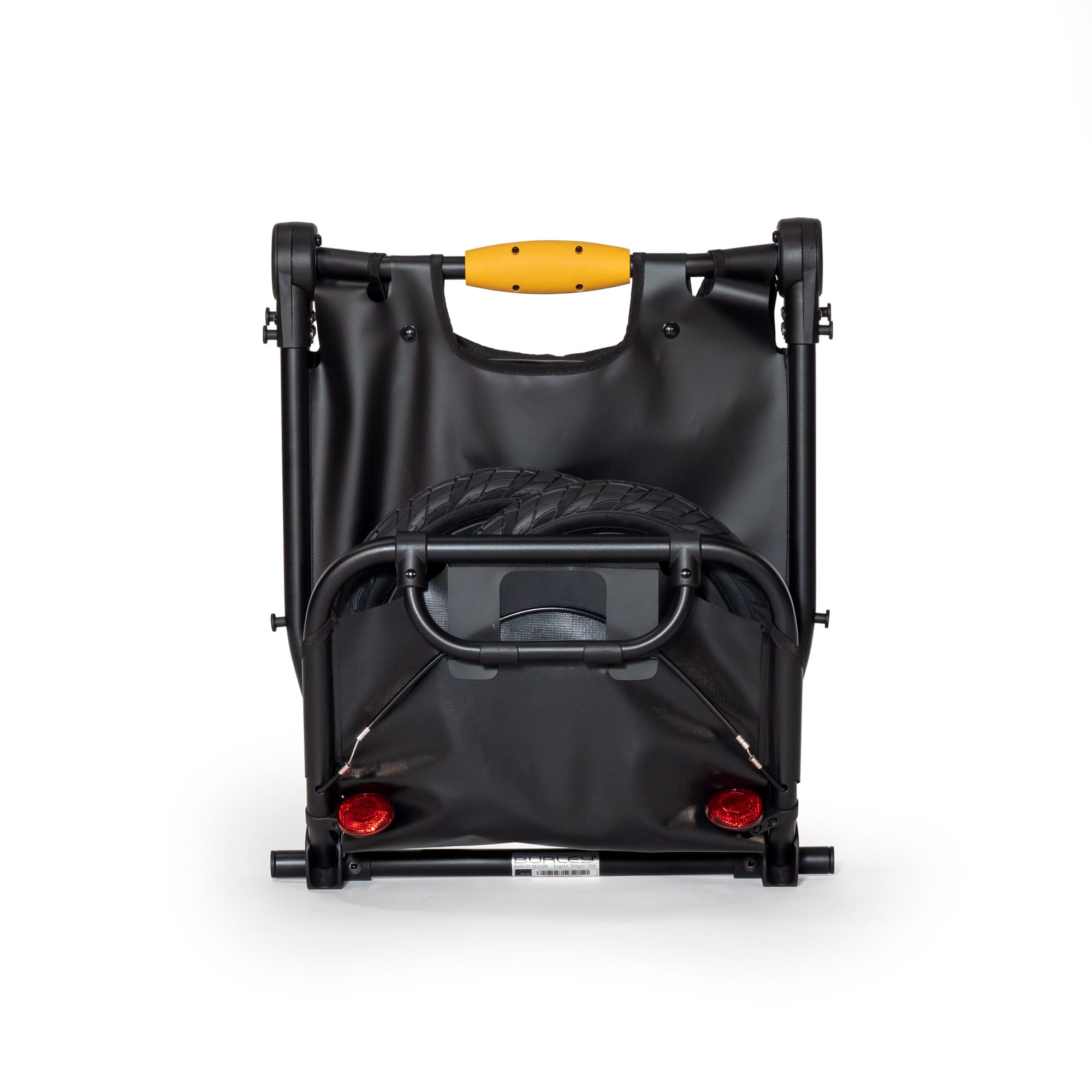 Burley Travoy Remorque vélo pliable timon haut pour faire ses courses Burley Travoy Remorque vélo pliable timon haut pour faire ses courses